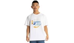 Converse Star Chevron Ocean T-Shirt White Pánske - Tričká Converse - Biela - 10024746-A02-S - Size: S