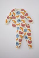 DEFACTO Baby Boy Patterned Long Sleeve Pajama Set