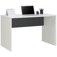 Hom`in PÍSACÍ STÔL, antracitová, biela, 120/67/76 cm