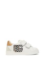 Embellished Logo Leather Sneakers