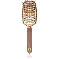 Olivia Garden Expert Flex плоска четка с найлонови влакна Gold&Brown 1 бр.