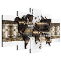 artgeist OBRAZ NA PLÁTNE, abstraktné, mapa sveta, 100/50/1.2 cm