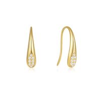 Olivie Strieborné náušnice KAPIČKY GOLD 8491