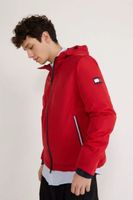 Tommy Hilfiger Jacket - HOODED PADDED JACKET red