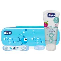 Chicco Always Smiling 12m+ Комплект за дентална грижа Blue(за деца )