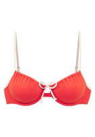Copenhagen Studios Bikini gornji dio  tamno narančasta / bijela