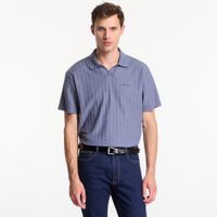 T-shirt Calvin Klein Ss Easy Vertical Stripe Textured Polo Blue Nomad M