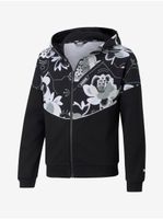 Černá holčičí mikina Puma Alpha Full-Zip