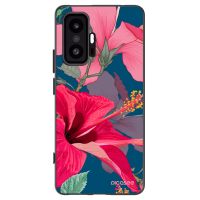 Silikónový čierny obal pre Xiaomi 11T - Hibiscus