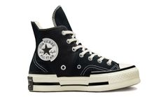 Converse Chuck 70 Plus - Damen - Turnschuhe Converse - Schwarz - A00916C - Größe: 37.5