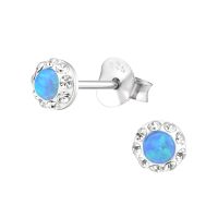 Olivie Strieborné náušnice OPAL 2450