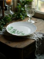 Sinsay - Ceramiczny talerz w stylu vintage - zielony