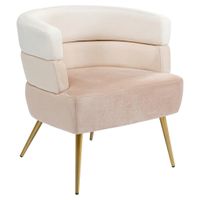 Kare-Design KOKTAILOVÉ KRESLO, textil, krémová, béžová