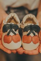 Kožené topánky pre bábätká Donsje Nanoe Shoes Cherry