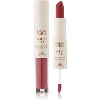 MUA Makeup Academy Multi Lip Nude Edition langlebiger, glänzender Lippenstift Duo Farbton Soleil 3.2 g