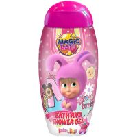 Masha & The Bear Magic Bath Bath & Shower Gel гель для душа та ванни для дітей Raspberry 200 мл