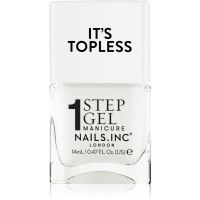 Nails Inc. It’s Topless gélový lak na nechty pre dlhotrvajúci efekt odtieň Emma 14 ml