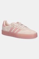 adidas Originals sneakers din piele întoarsă Sambae W culoarea roz, JS3956