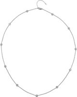 Hot Diamonds Luxusní stříbrný náhrdelník s topazy a pravým diamantem Willow DN131