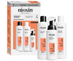 Sada pre silne rednúce farbené vlasy Nioxin System 4 Trial Kit No.4 (99350180579) + darček zadarmo