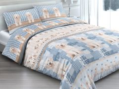 Gipetex Natural Dream Talianská obliečka 100% bavlna LUX Cani - šteniatka - 140x200 / 70x90 cm