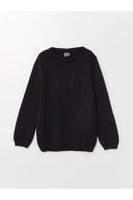 LC Waikiki Crew Neck Basic Long Sleeve Girls Knitwear Sweater