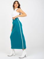 Sea midi sweatshirt skirt with tie