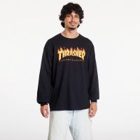 Μπλουζάκι Thrasher Flame Logo Long Sleeve T-Shirt Black M