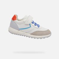 White boys' sneakers Geox Alben - Boys