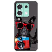 Silikónový čierny obal pre Xiaomi Redmi Note 13 5G - Francúzsky Buldoček