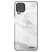 Silikónový čierny obal pre Samsung Galaxy A12 A125F - White marble
