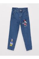 LC Waikiki Paperbag Fit Minnie Mouse Printed Girls' Jeans