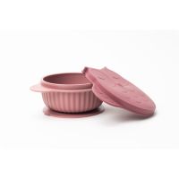 innoGIO GIOfresh Owl силіконова миска з кришкою Pink 380 мл