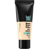 Maybelline Zjednocujúci make-up s matujúcim efektom Fit Me! (Matte & Poreless Make-Up) 30 ml 100 Warm Ivory