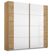 Rauch Möbel SKŘÍŇ S POSUVNÝMI DVEŘMI, bílá, dub artisan, 181/210/62 cm