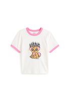 VANS Majica 'Puppy Ringer'  višnja / svijetloroza / crna / bijela