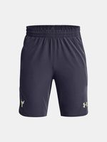 Under Armour UA Project Rock Woven Kinder Shorts Grau