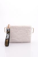 DGN 4103 Women's Fur Handle Printed Bag