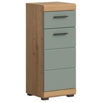 MID.YOU SPODNÁ SKRINKA, šalviovozelená, farba duba, 37/88/31 cm