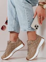 Sportowe sneakersy damskie RUNBAN khaki Dstreet