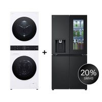 SET - LG WashTower WT1210WWF + Chladnička InstaView™ GMG860EPBE