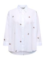 ONLY Bluza 'ONLNEW LINA GRACE'  svijetlosmeđa / bijela