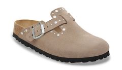 Birkenstock Boston Rivet Suede Leather Regular Fit Unisex - Sandale Birkenstock - Siva - 1030437-8 - Size: 8