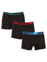 Nedeto Boxershorts 3 Stück Schwarz