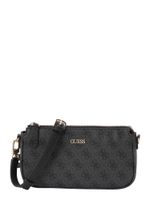 GUESS Torba preko ramena 'NOELLE II DBL POUCH CROSSBODY'  antracit siva / tamo siva