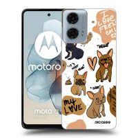 Silikónový čierny obal pre Motorola Moto G24 - Frenchies