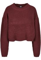 Women's wide oversize cherry sweater