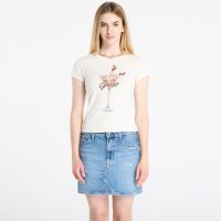Koszulka GUESS Ss Tini Boots Espresso R5 Tee Beige L