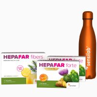 Hepafar Leber Detox [1-Monatspaket] mit GRATIS Thermosflasche