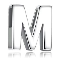 Olivie Navlékací stříbrný přívěsek PÍSMENO 6666 Písmeno/motiv: M
